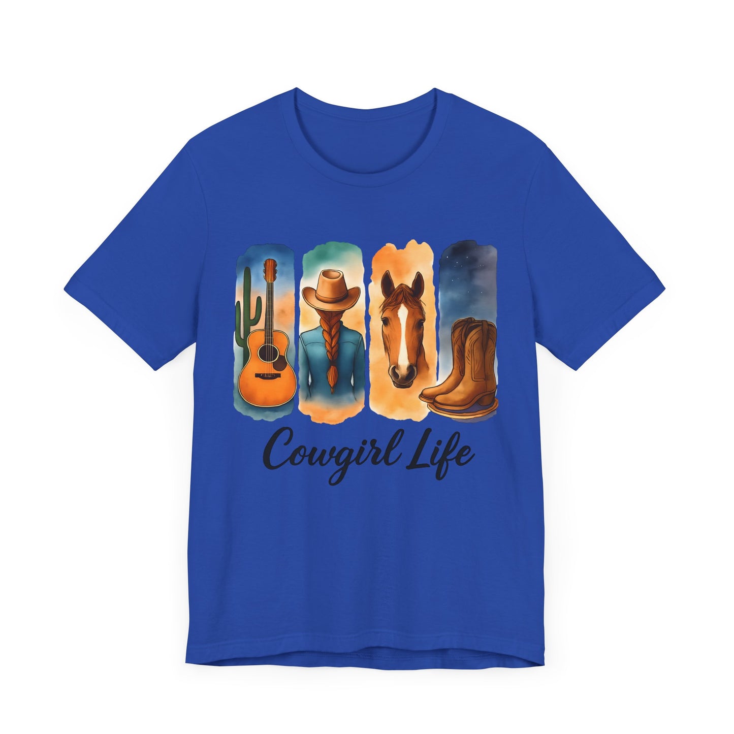 Cowgirl Life - Western Style Shirt, Cowboy Aesthetic Apparel, Country Music Tee, Gift for Cowgirls, Farm Lover T-Shirt