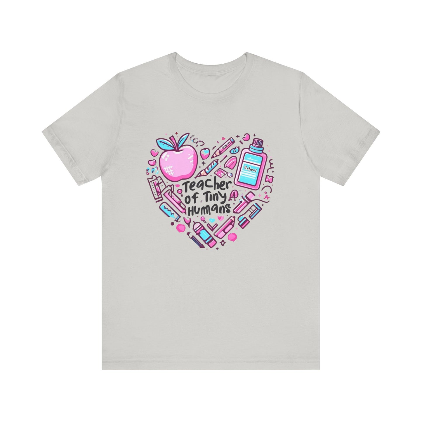 Teacher Heart Graphic Tee, Unisex Teacher Shirt, Gift for Educators, Back to School, Teacher Appreciation, Cute Teacher Outfit