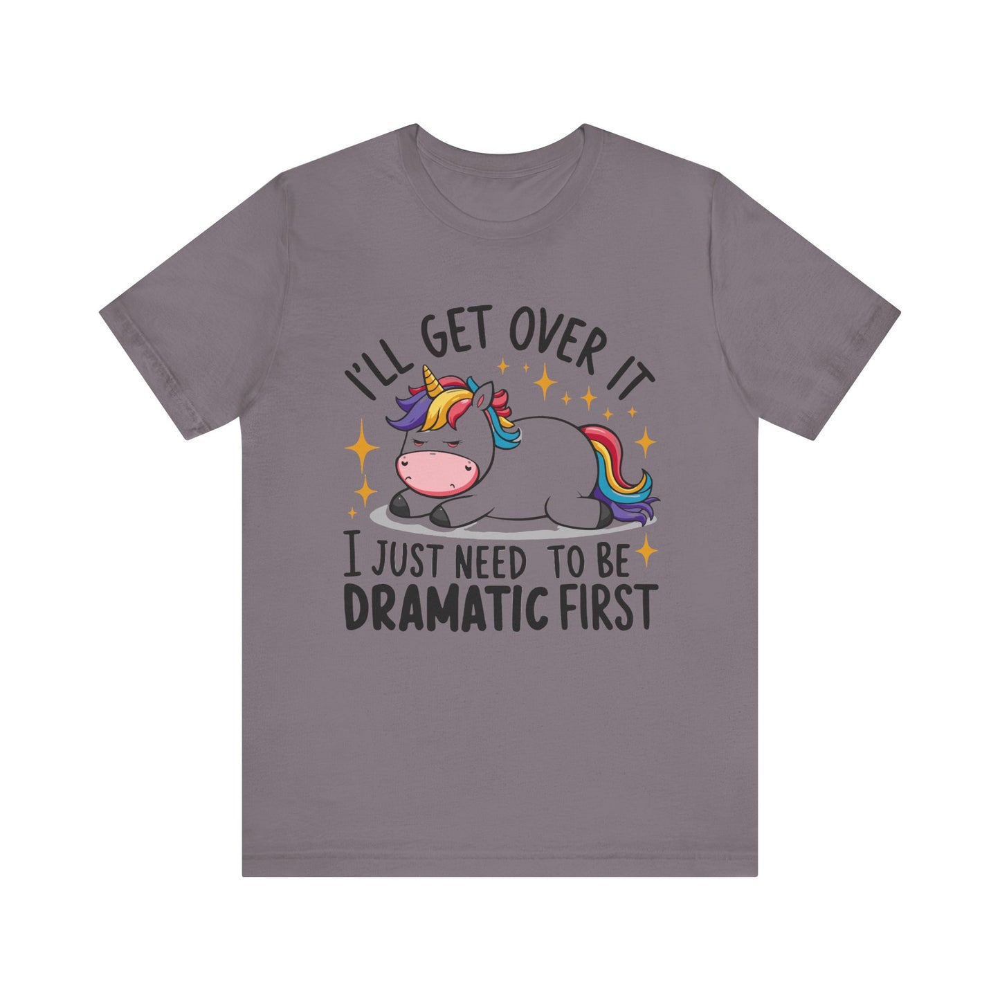 Dramatic Unicorn Tee - Whimsical Humor Shirt for Unicorn Lovers, Fun Gift for Birthdays, Parties, Social Events, Casual Wear