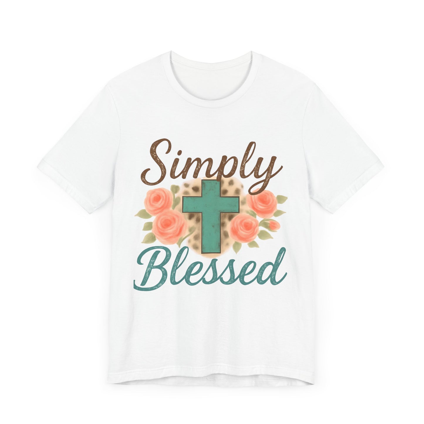 Simply Blessed Unisex Tee, Inspirational T-Shirt, Faith-Based Apparel, Christian Gift, Casual Comfortable Top