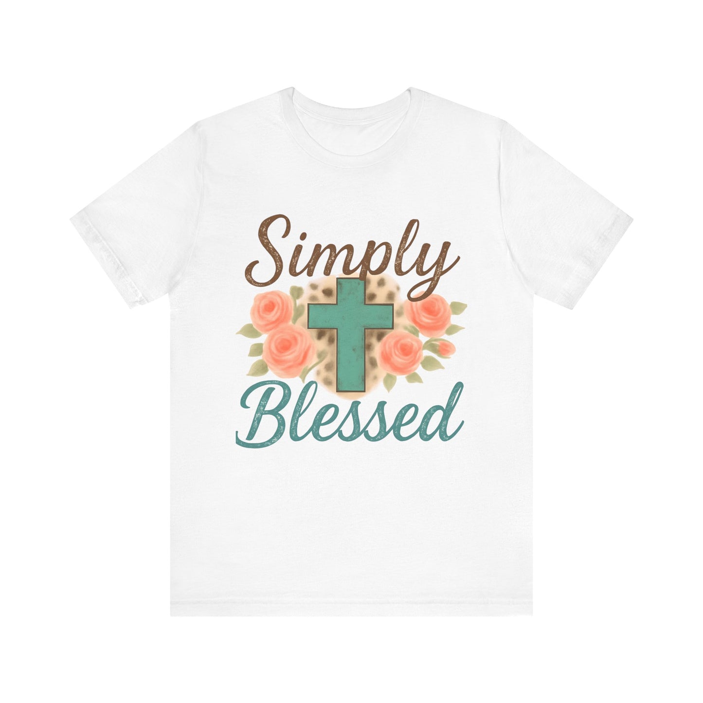 Simply Blessed Unisex Tee, Inspirational T-Shirt, Faith-Based Apparel, Christian Gift, Casual Comfortable Top