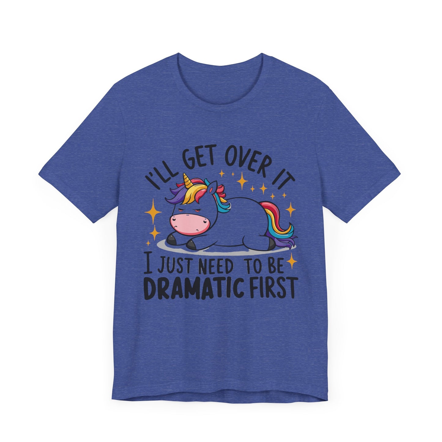 Dramatic Unicorn Tee - Whimsical Humor Shirt for Unicorn Lovers, Fun Gift for Birthdays, Parties, Social Events, Casual Wear