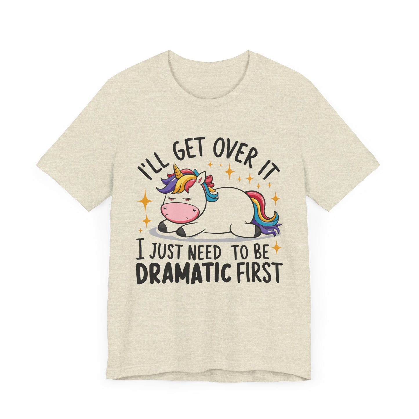 Dramatic Unicorn Tee - Whimsical Humor Shirt for Unicorn Lovers, Fun Gift for Birthdays, Parties, Social Events, Casual Wear