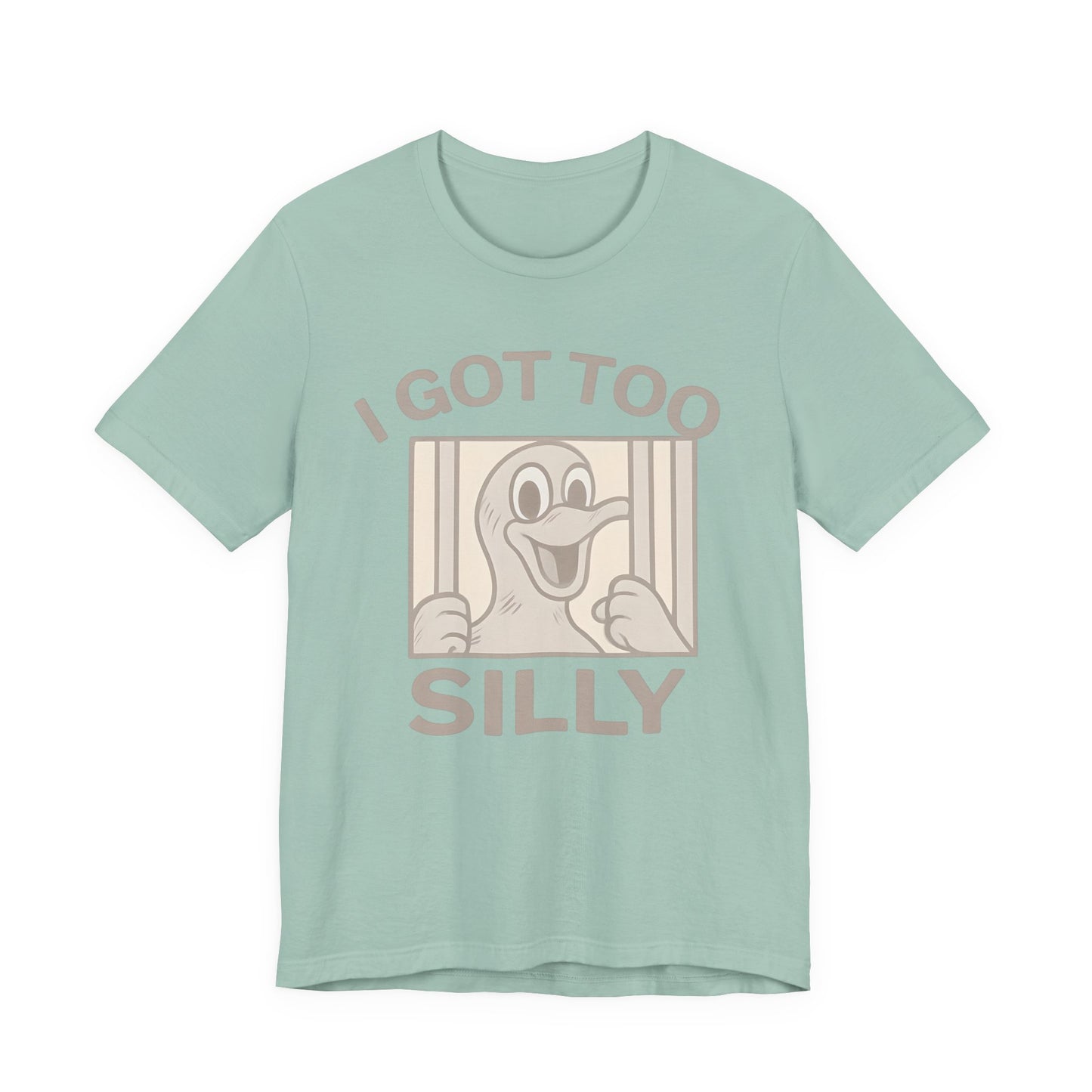 Silly Duck Graphic Tee, Funny T-Shirt for Casual Wear, Gift for Friends, Family Humor Shirt, Birthday Gift, Unisex Apparel