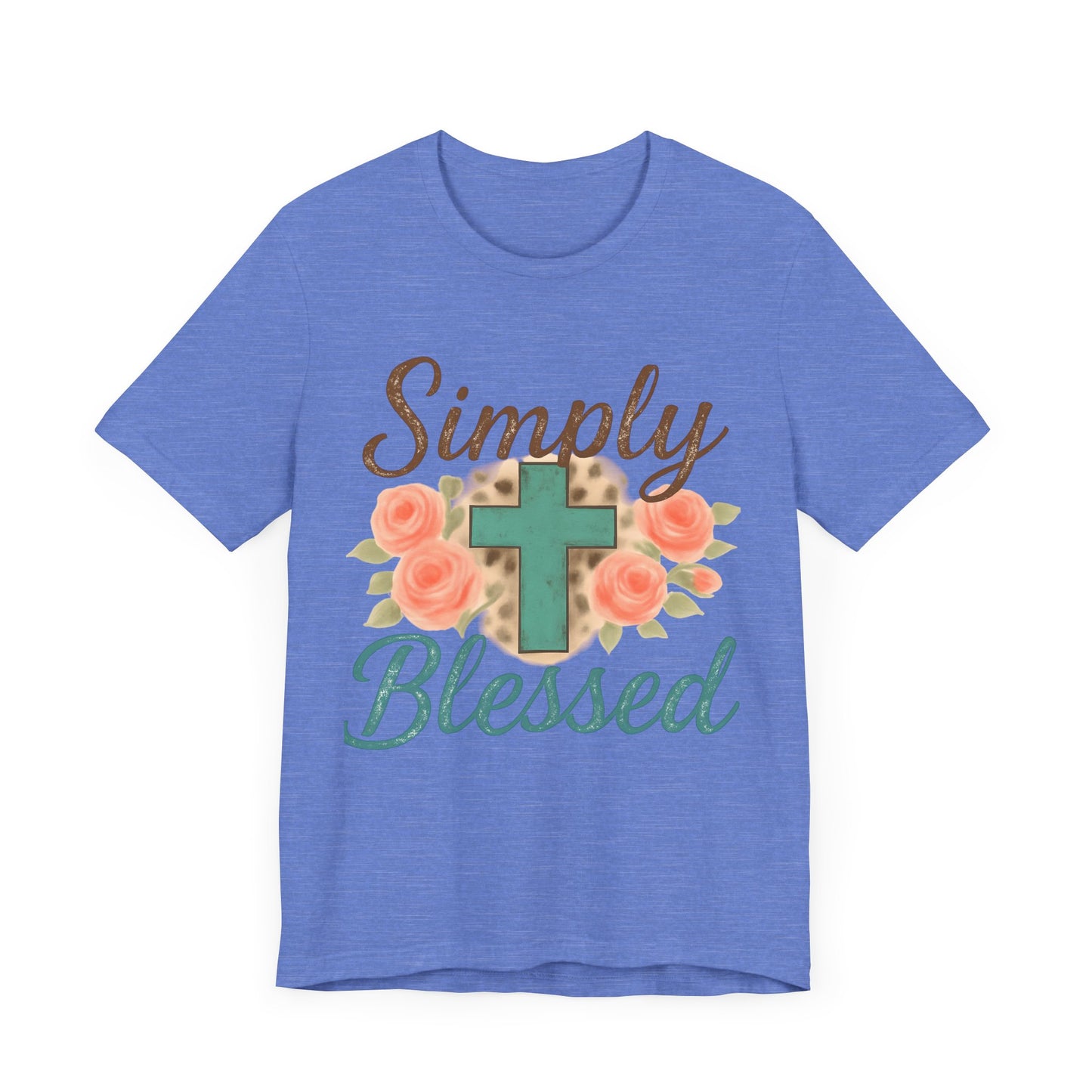 Simply Blessed Unisex Tee, Inspirational T-Shirt, Faith-Based Apparel, Christian Gift, Casual Comfortable Top