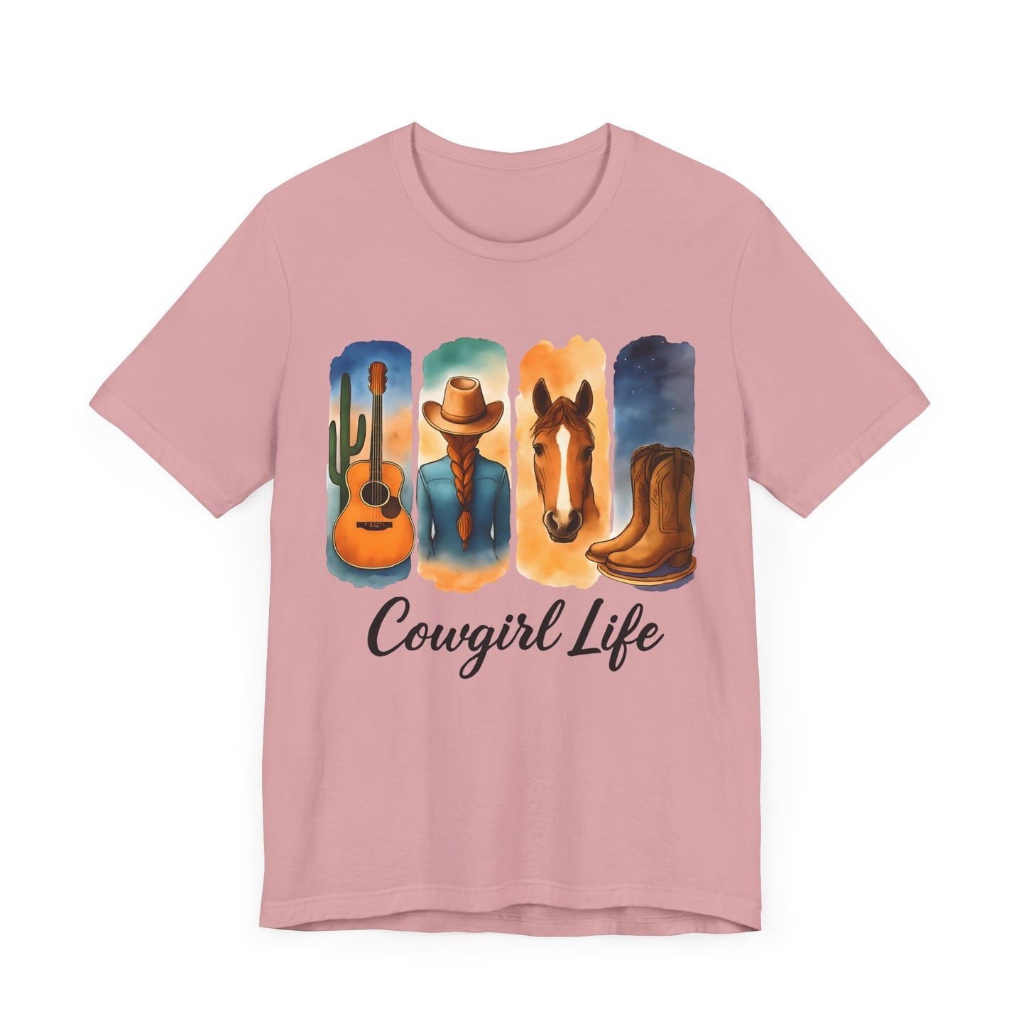Cowgirl Life - Western Style Shirt, Cowboy Aesthetic Apparel, Country Music Tee, Gift for Cowgirls, Farm Lover T-Shirt