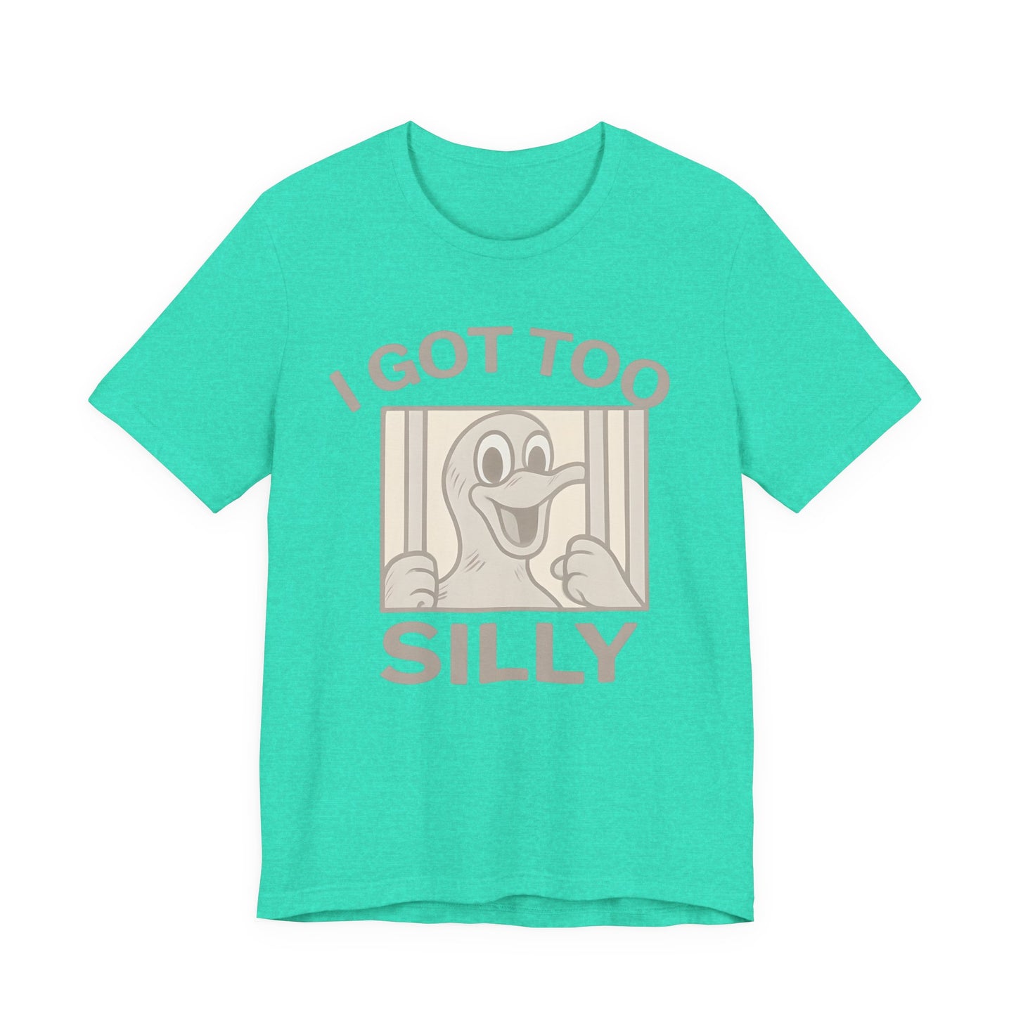 Silly Duck Graphic Tee, Funny T-Shirt for Casual Wear, Gift for Friends, Family Humor Shirt, Birthday Gift, Unisex Apparel