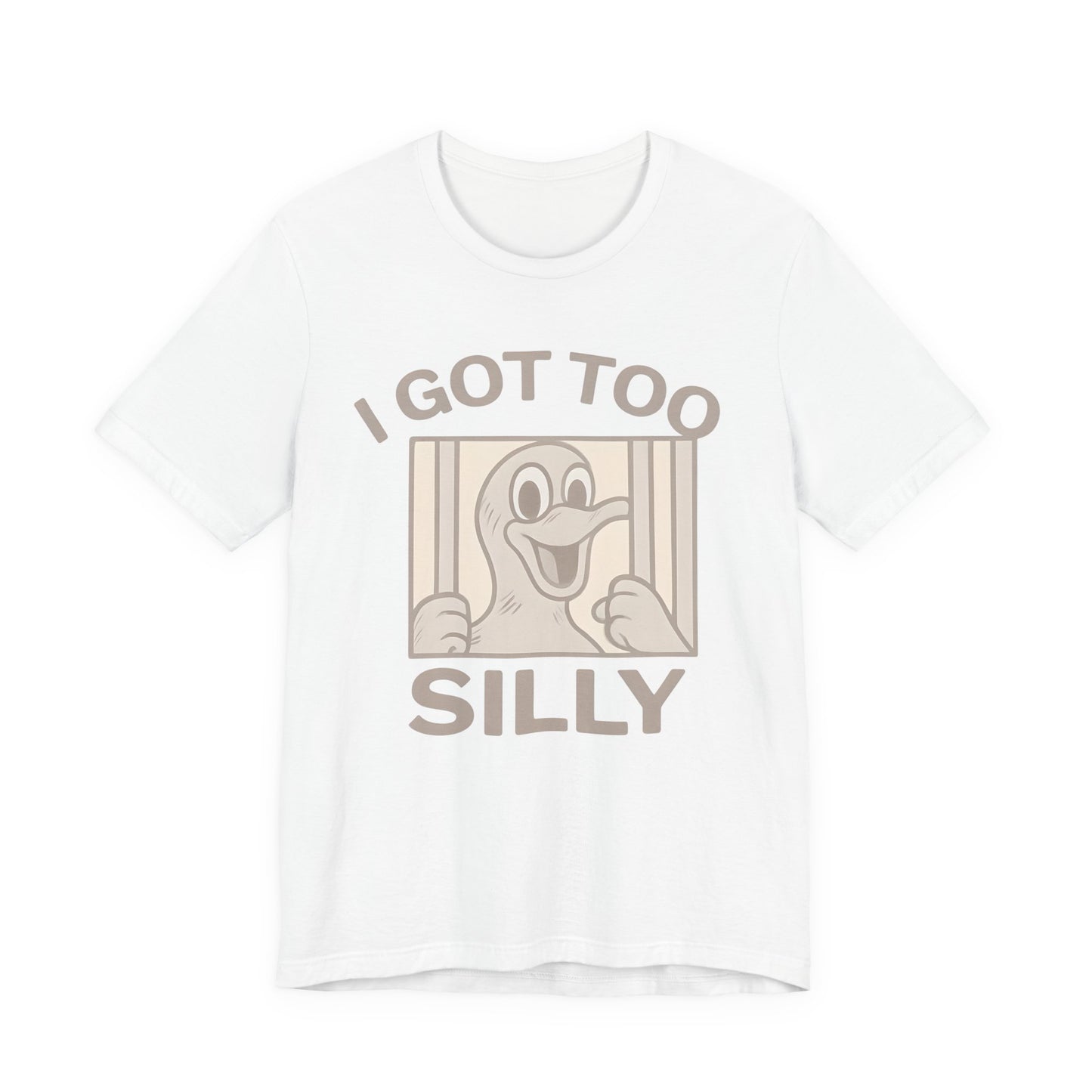 Silly Duck Graphic Tee, Funny T-Shirt for Casual Wear, Gift for Friends, Family Humor Shirt, Birthday Gift, Unisex Apparel