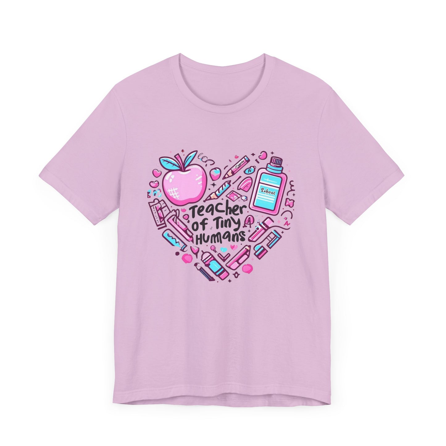 Teacher Heart Graphic Tee, Unisex Teacher Shirt, Gift for Educators, Back to School, Teacher Appreciation, Cute Teacher Outfit
