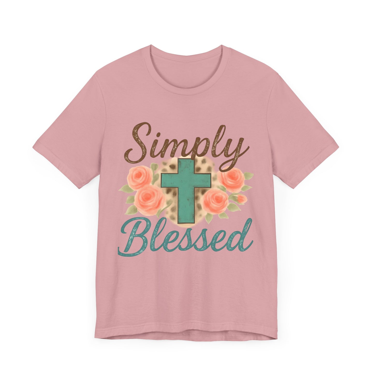 Simply Blessed Unisex Tee, Inspirational T-Shirt, Faith-Based Apparel, Christian Gift, Casual Comfortable Top