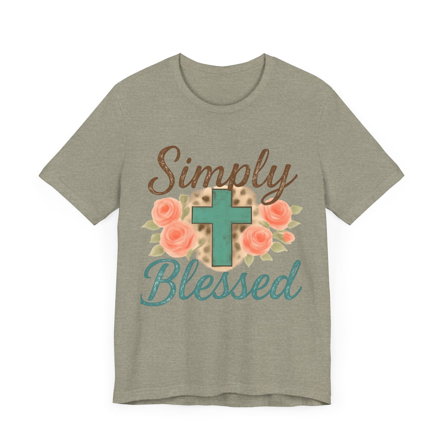 Simply Blessed Unisex Tee, Inspirational T-Shirt, Faith-Based Apparel, Christian Gift, Casual Comfortable Top