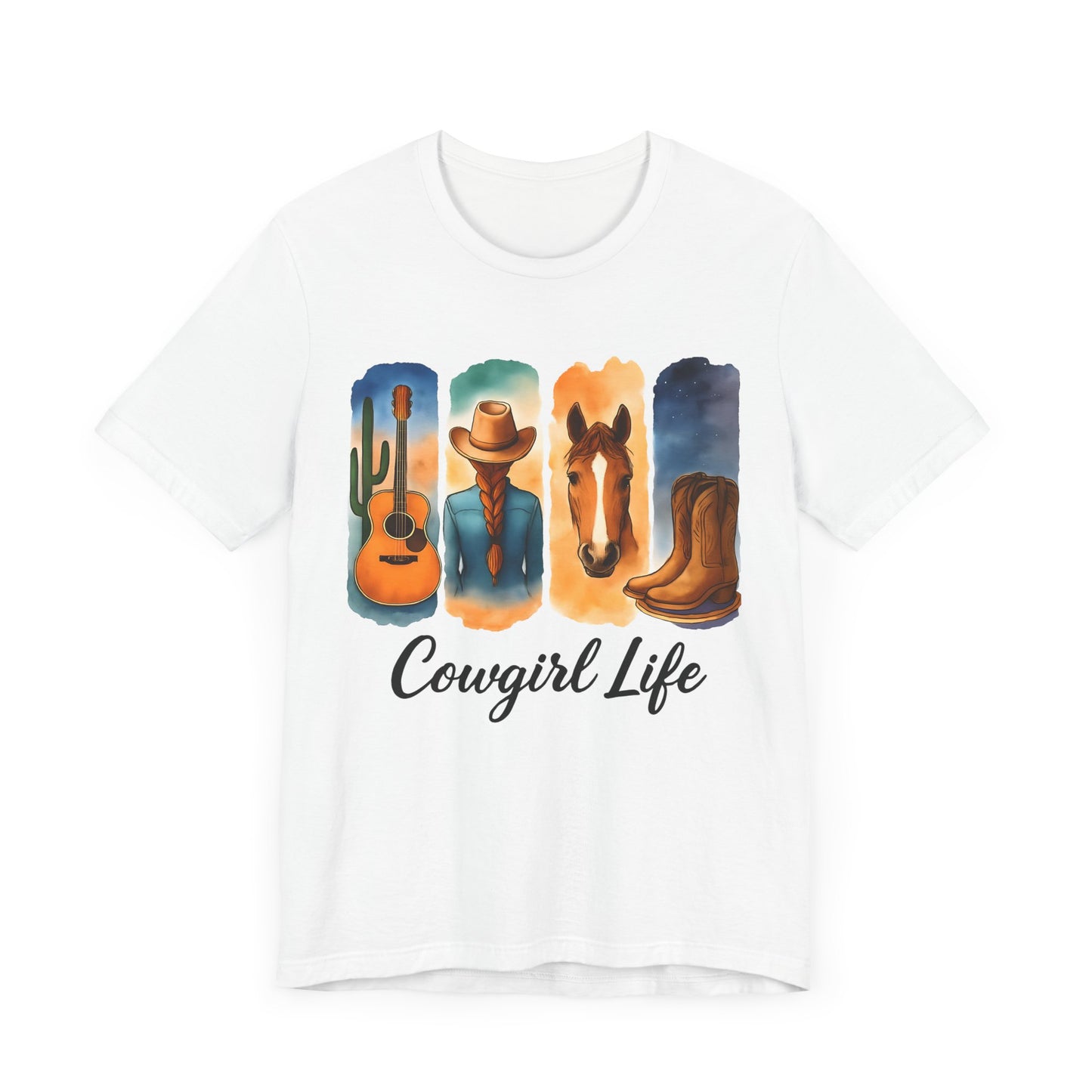 Cowgirl Life - Western Style Shirt, Cowboy Aesthetic Apparel, Country Music Tee, Gift for Cowgirls, Farm Lover T-Shirt