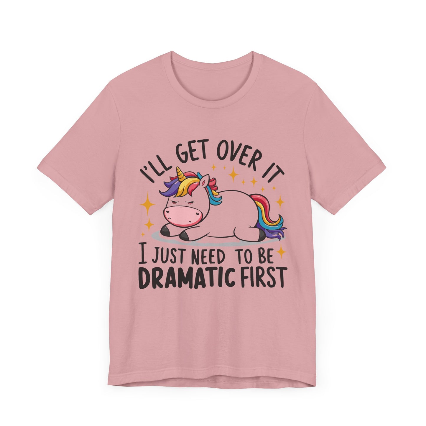 Dramatic Unicorn Tee - Whimsical Humor Shirt for Unicorn Lovers, Fun Gift for Birthdays, Parties, Social Events, Casual Wear