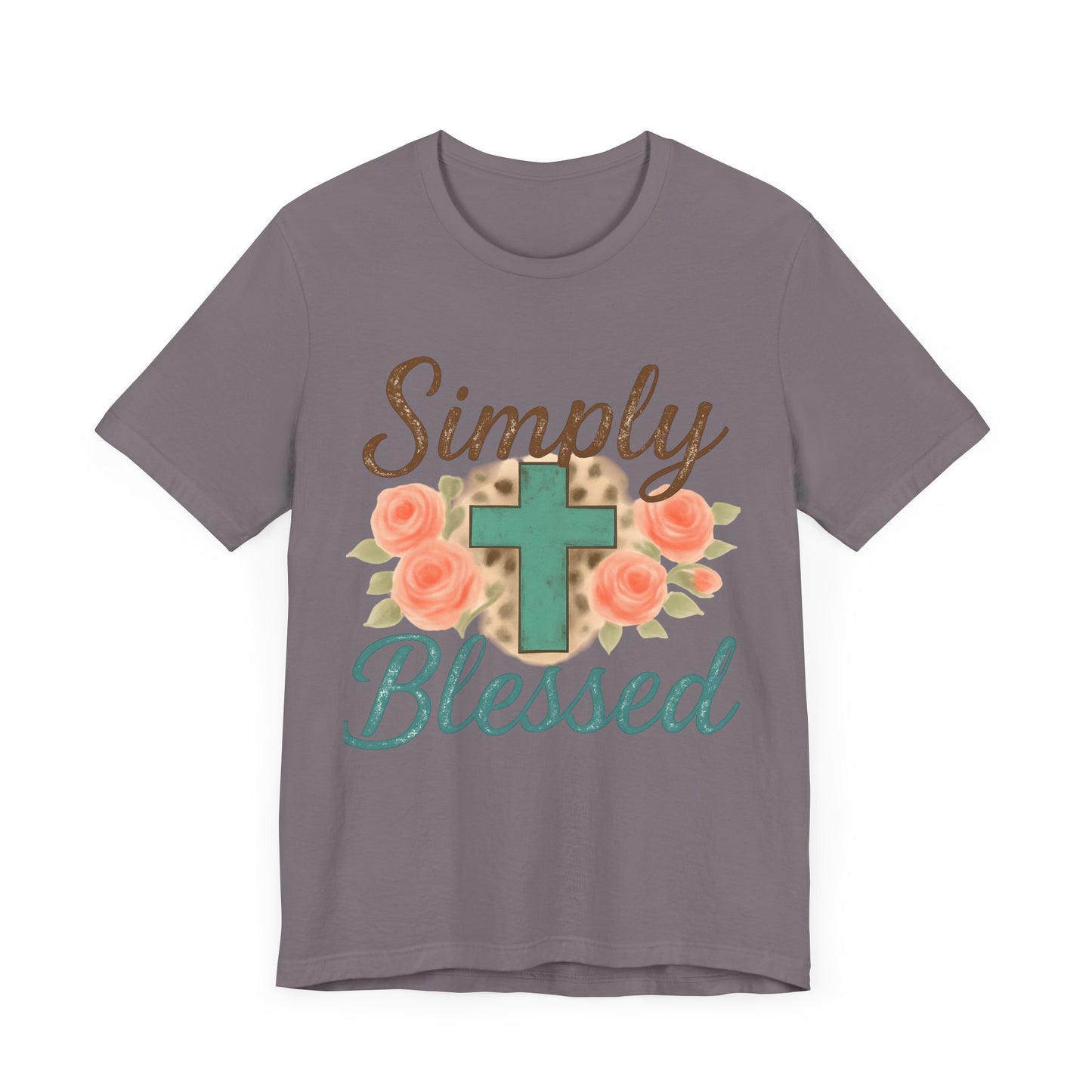 Simply Blessed Unisex Tee, Inspirational T-Shirt, Faith-Based Apparel, Christian Gift, Casual Comfortable Top