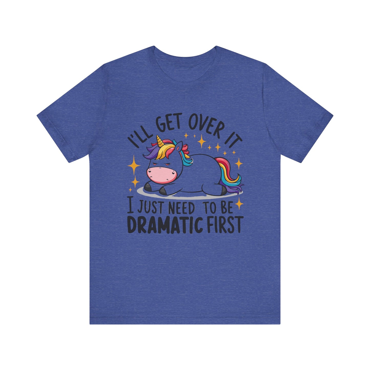 Dramatic Unicorn Tee - Whimsical Humor Shirt for Unicorn Lovers, Fun Gift for Birthdays, Parties, Social Events, Casual Wear