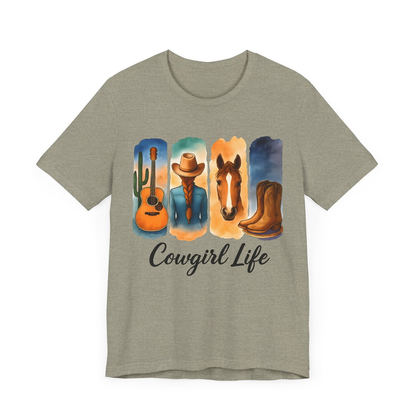 Cowgirl Life - Western Style Shirt, Cowboy Aesthetic Apparel, Country Music Tee, Gift for Cowgirls, Farm Lover T-Shirt