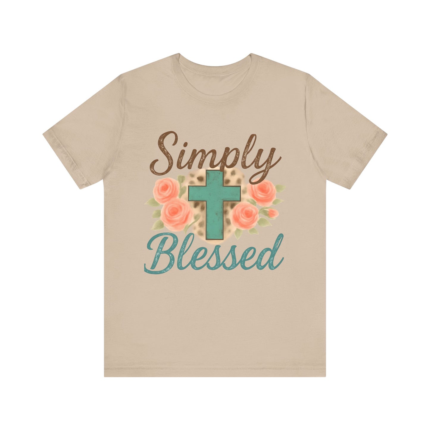 Simply Blessed Unisex Tee, Inspirational T-Shirt, Faith-Based Apparel, Christian Gift, Casual Comfortable Top