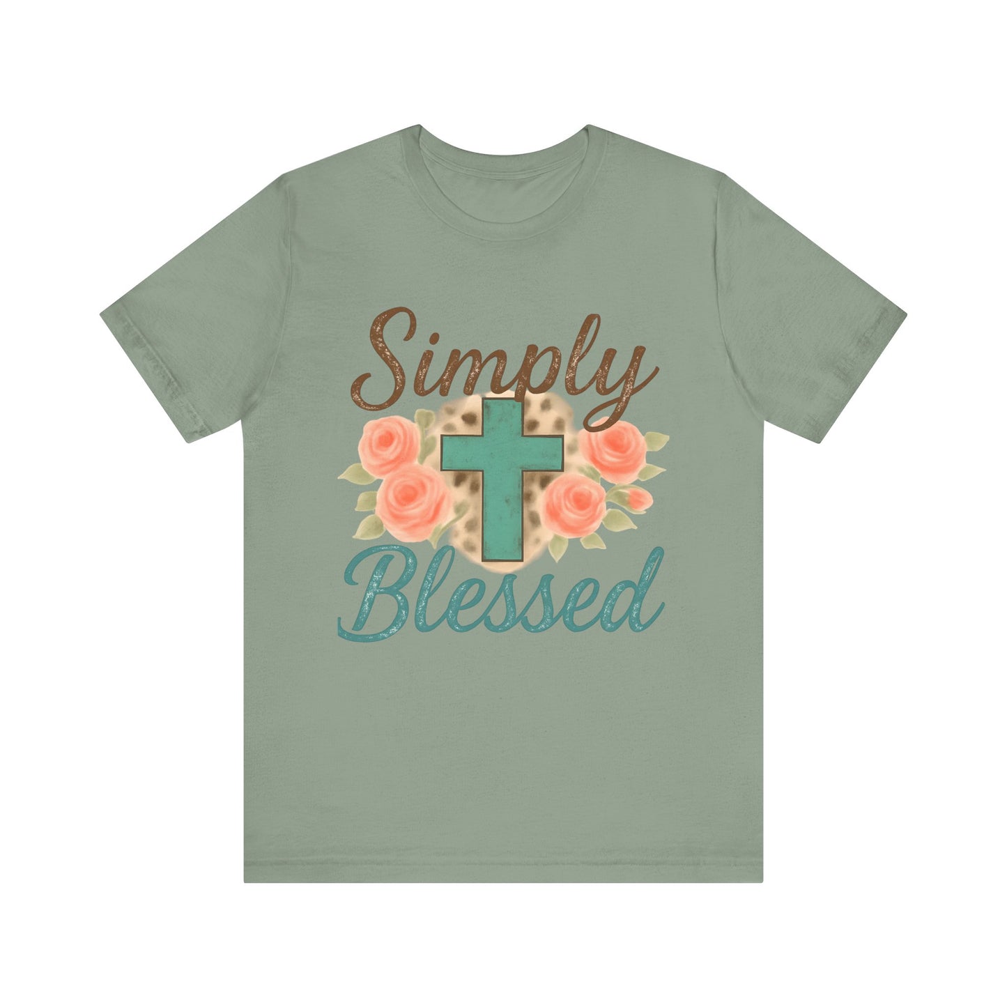 Simply Blessed Unisex Tee, Inspirational T-Shirt, Faith-Based Apparel, Christian Gift, Casual Comfortable Top