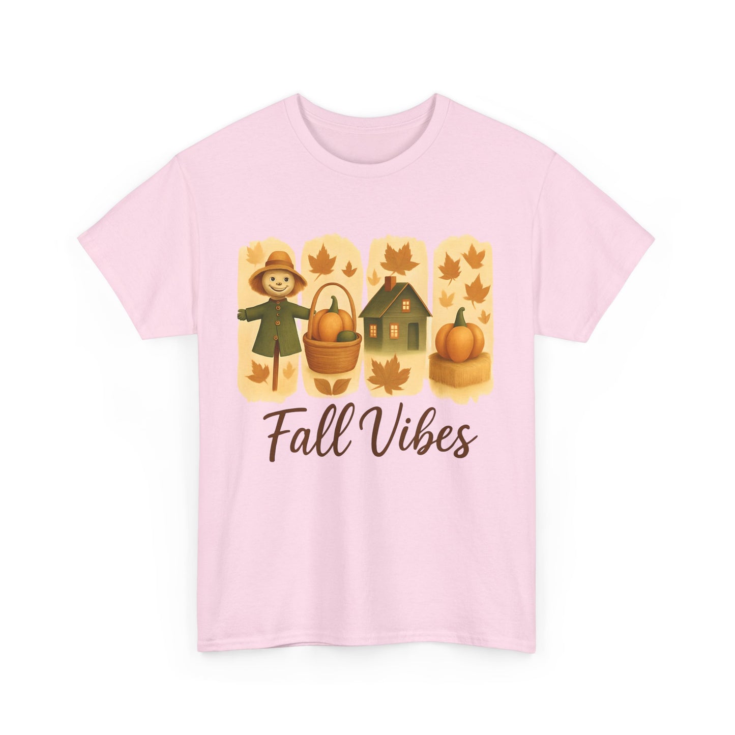 Unisex Fall Vibes Tee, Cozy Autumn Shirt, Seasonal Casual Wear, Pumpkin Patch Gift, Harvest Festival Apparel