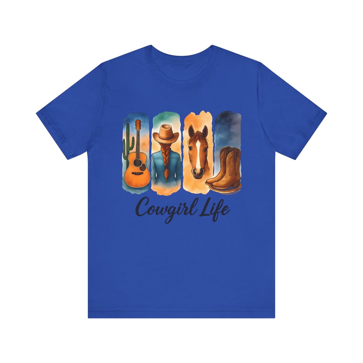 Cowgirl Life - Western Style Shirt, Cowboy Aesthetic Apparel, Country Music Tee, Gift for Cowgirls, Farm Lover T-Shirt