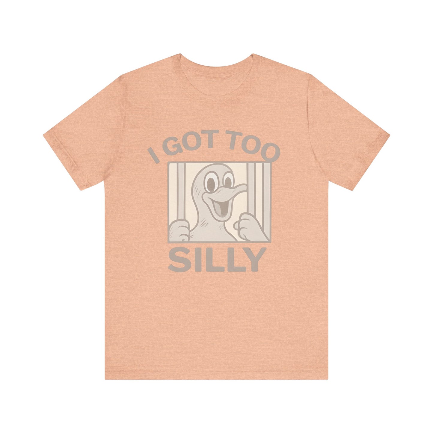 Silly Duck Graphic Tee, Funny T-Shirt for Casual Wear, Gift for Friends, Family Humor Shirt, Birthday Gift, Unisex Apparel