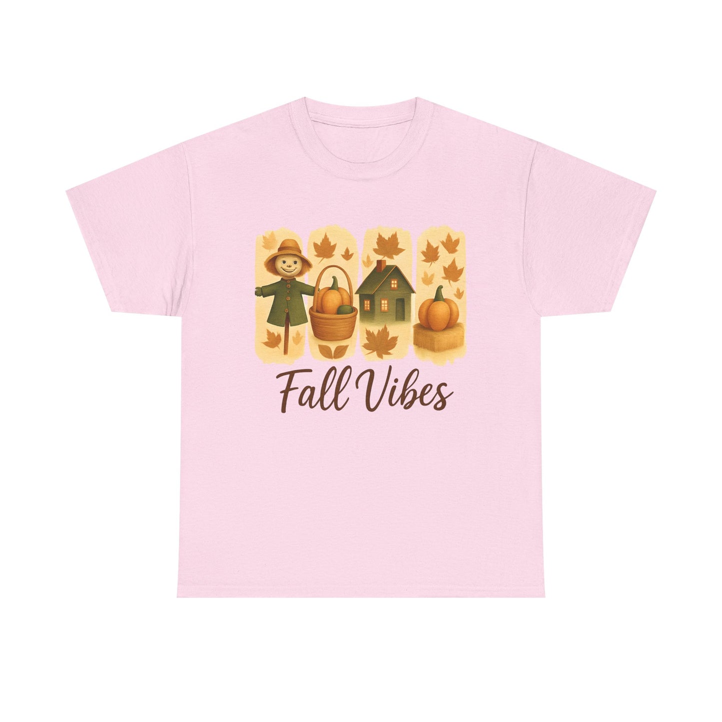 Unisex Fall Vibes Tee, Cozy Autumn Shirt, Seasonal Casual Wear, Pumpkin Patch Gift, Harvest Festival Apparel