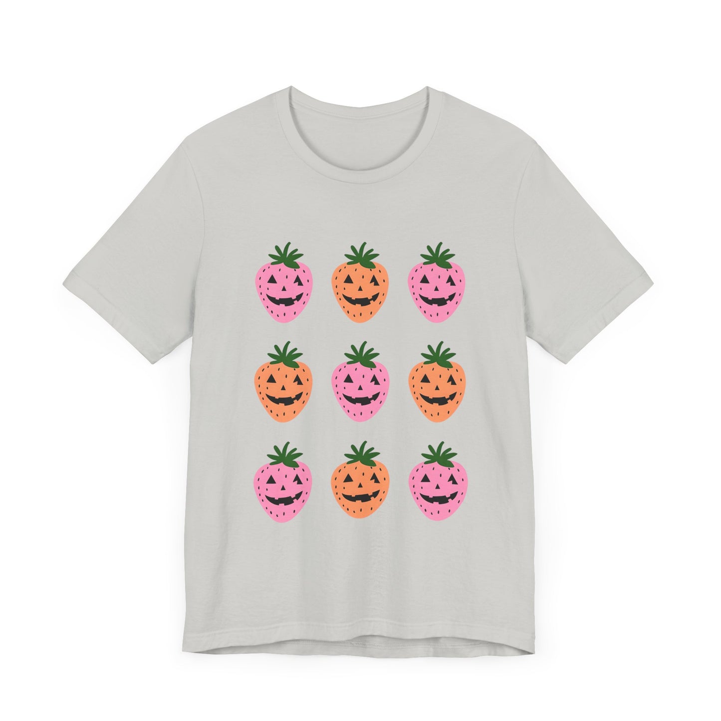Summerween Strawberries Unisex Tee - Jack O'Lantern Design