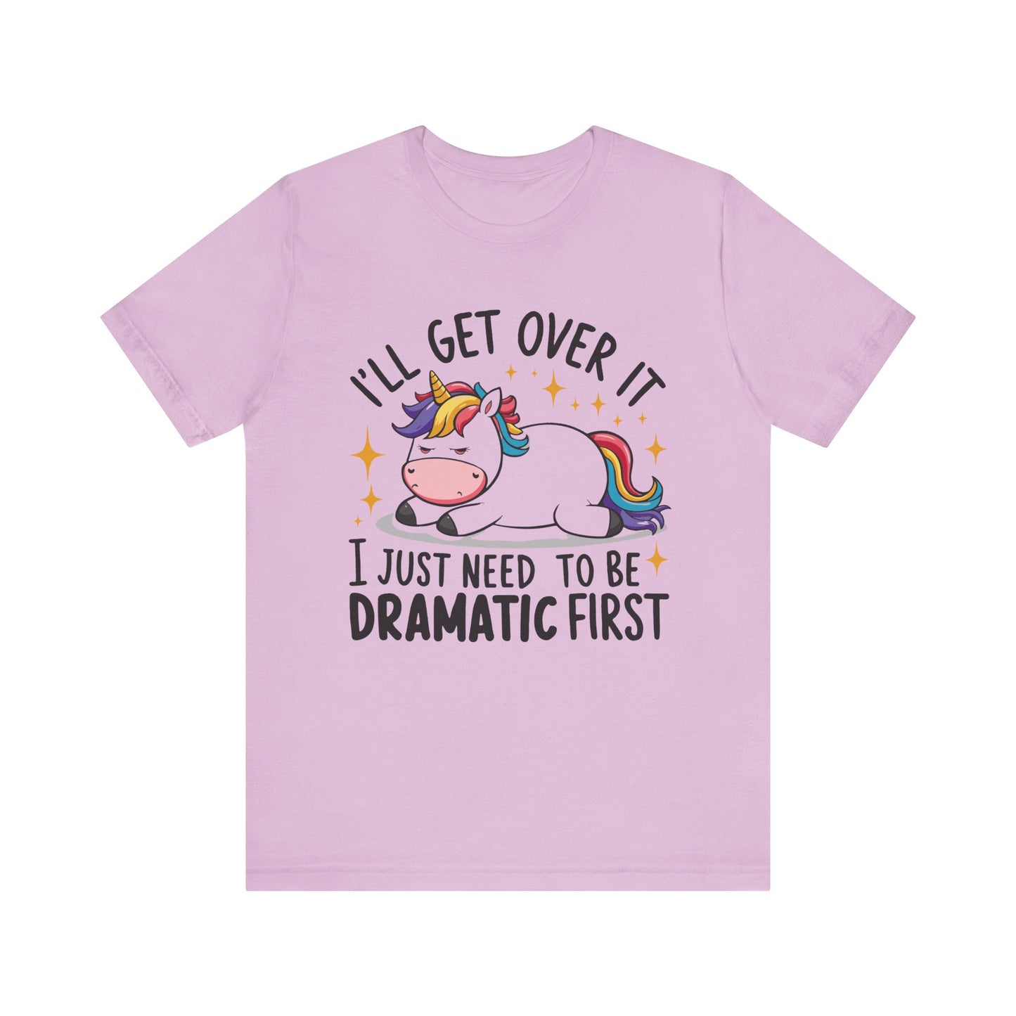 Dramatic Unicorn Tee - Whimsical Humor Shirt for Unicorn Lovers, Fun Gift for Birthdays, Parties, Social Events, Casual Wear