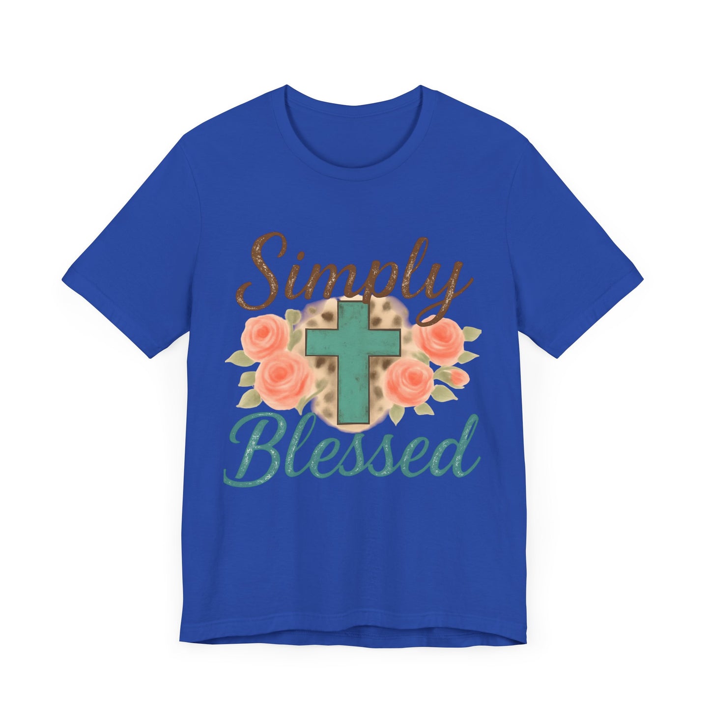 Simply Blessed Unisex Tee, Inspirational T-Shirt, Faith-Based Apparel, Christian Gift, Casual Comfortable Top