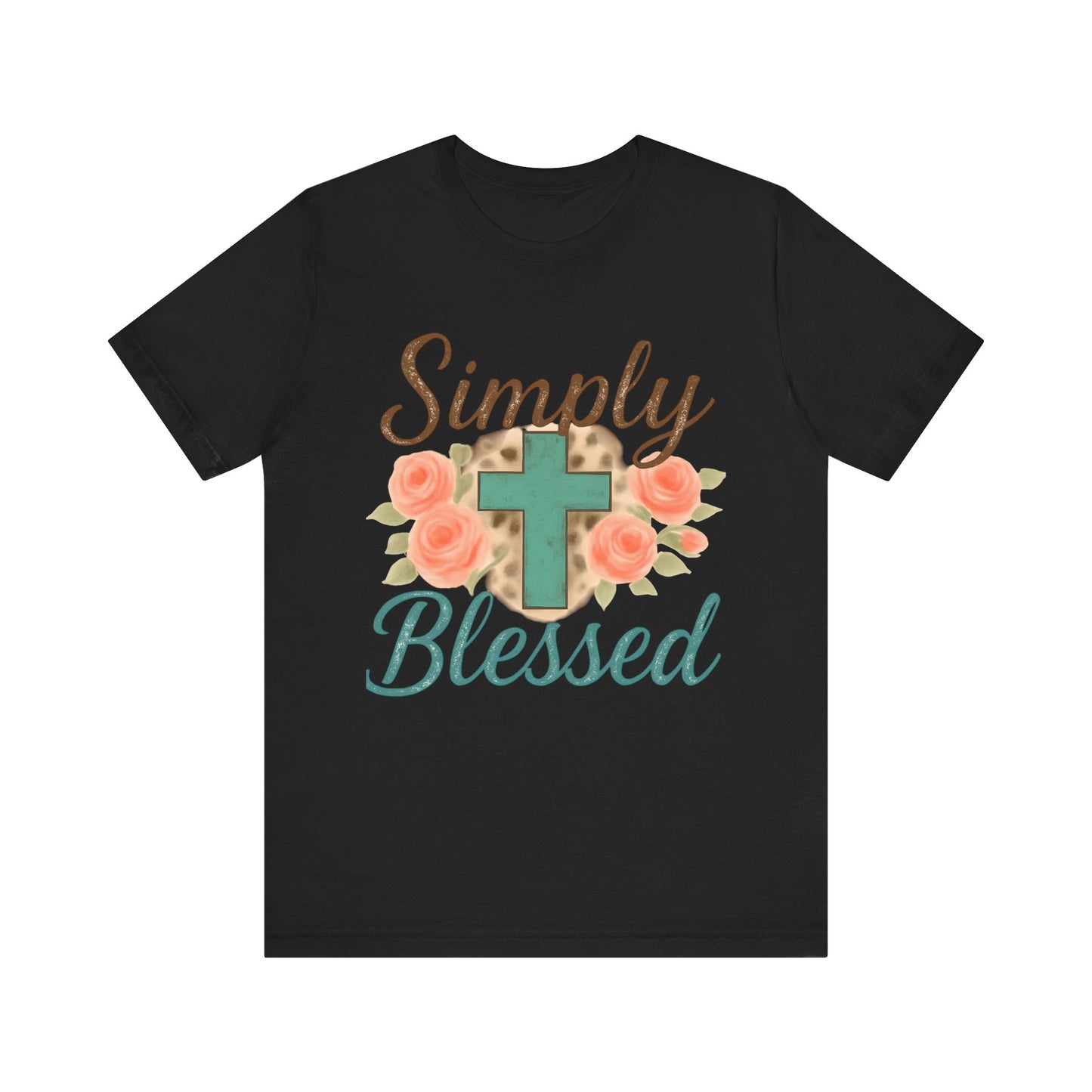 Simply Blessed Unisex Tee, Inspirational T-Shirt, Faith-Based Apparel, Christian Gift, Casual Comfortable Top
