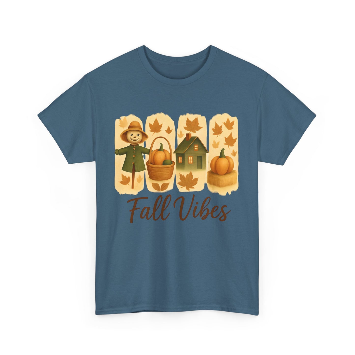 Unisex Fall Vibes Tee, Cozy Autumn Shirt, Seasonal Casual Wear, Pumpkin Patch Gift, Harvest Festival Apparel