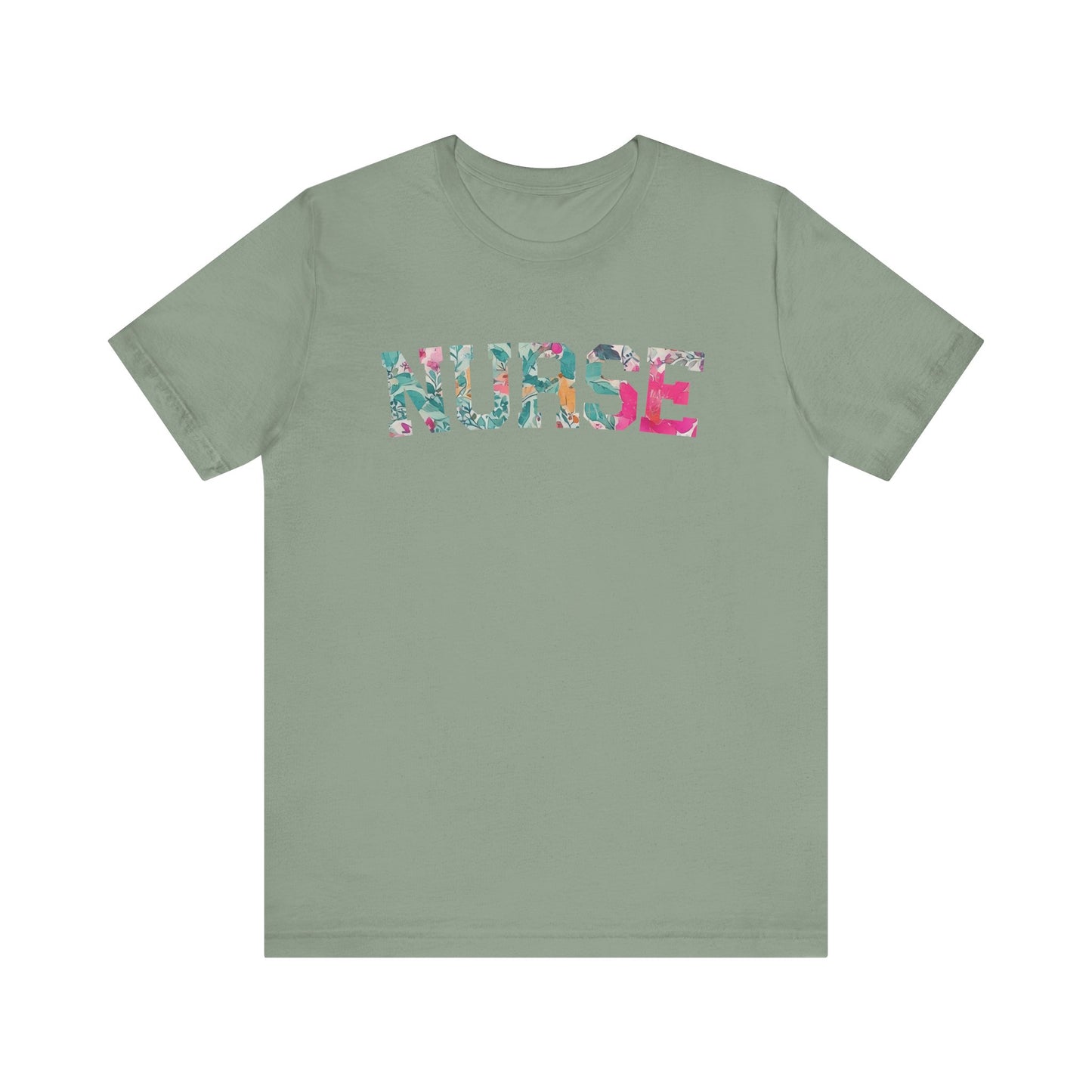 Nurse Floral Tee - Short Sleeve