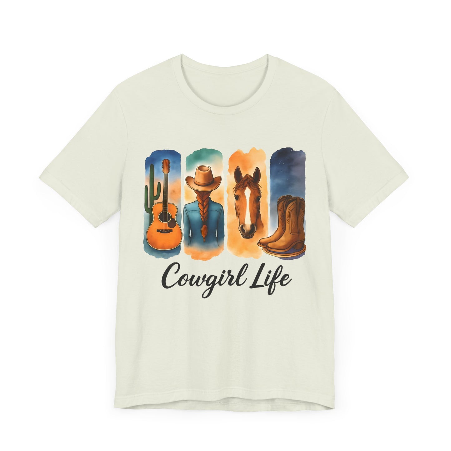 Cowgirl Life - Western Style Shirt, Cowboy Aesthetic Apparel, Country Music Tee, Gift for Cowgirls, Farm Lover T-Shirt