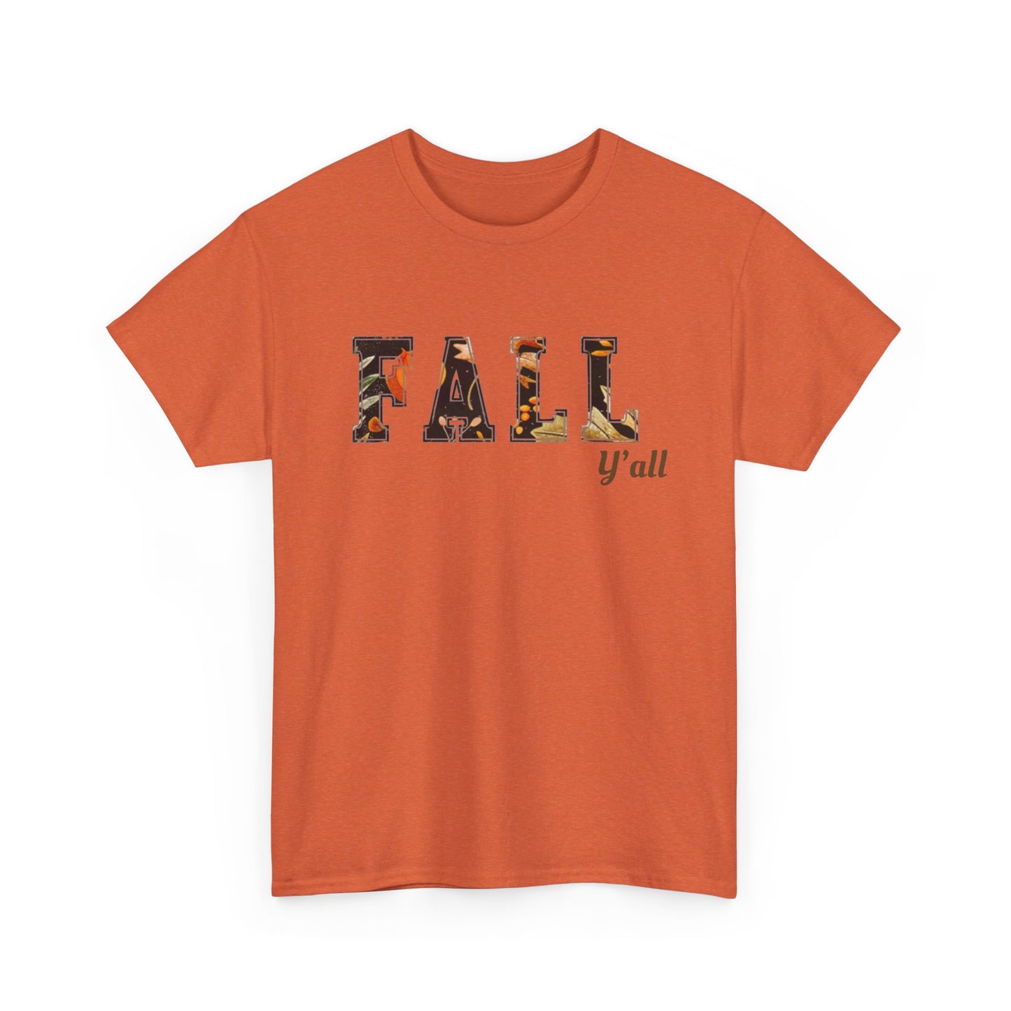 Autumn Vibes Unisex Heavy Cotton Tee - Fall Y'all Shirt, Casual Wear, Seasonal Tee