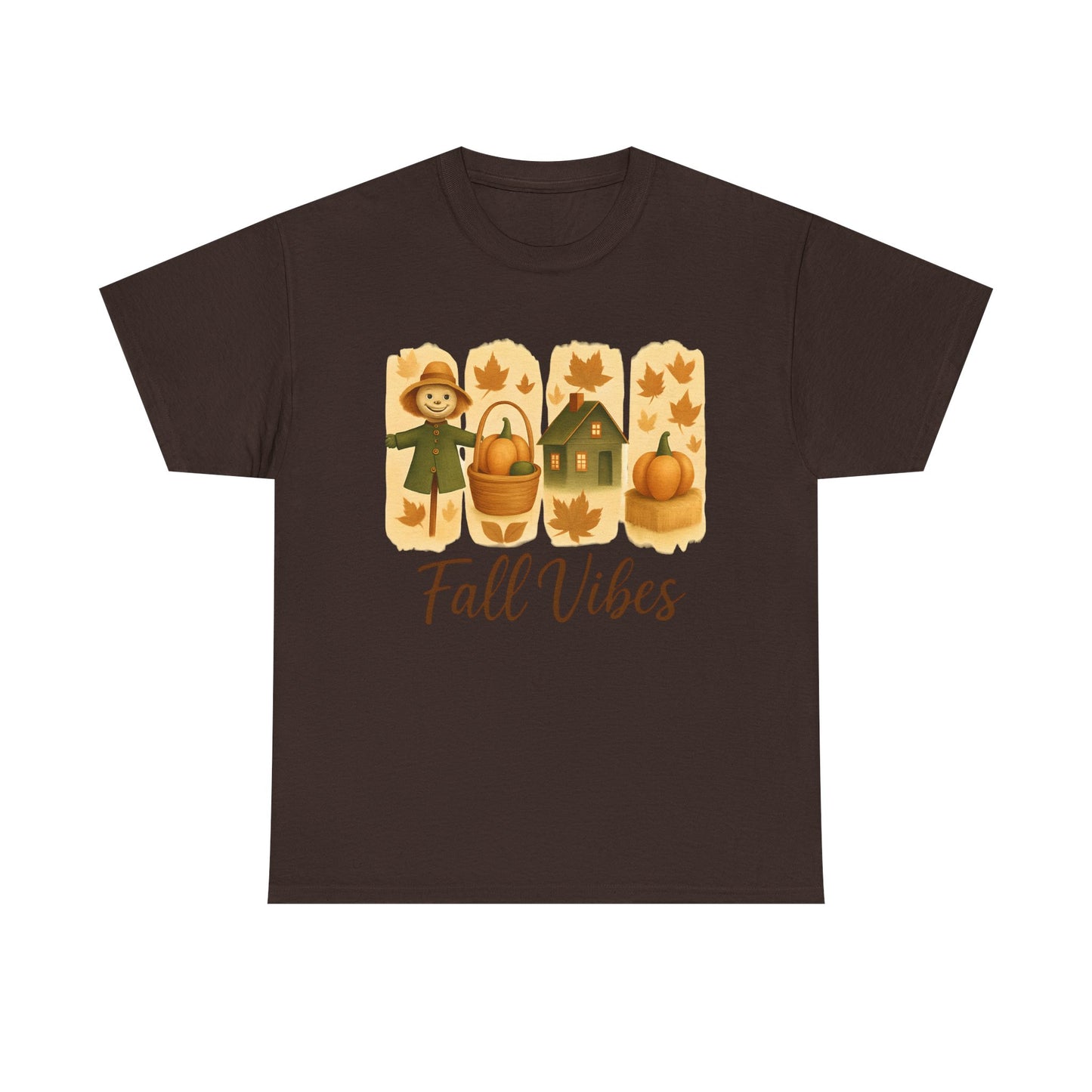 Unisex Fall Vibes Tee, Cozy Autumn Shirt, Seasonal Casual Wear, Pumpkin Patch Gift, Harvest Festival Apparel