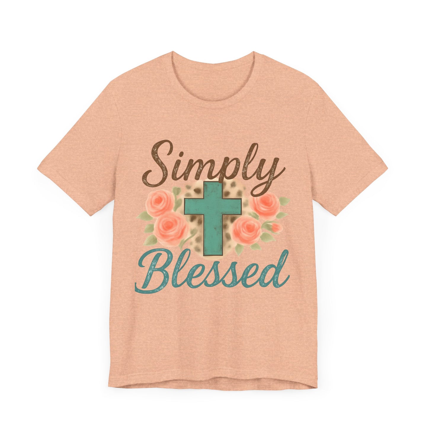 Simply Blessed Unisex Tee, Inspirational T-Shirt, Faith-Based Apparel, Christian Gift, Casual Comfortable Top