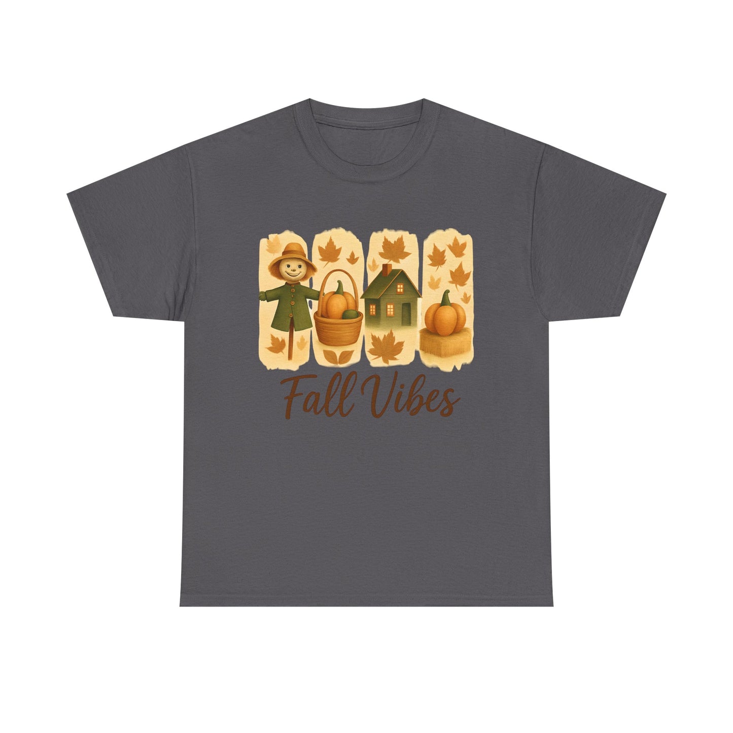 Unisex Fall Vibes Tee, Cozy Autumn Shirt, Seasonal Casual Wear, Pumpkin Patch Gift, Harvest Festival Apparel