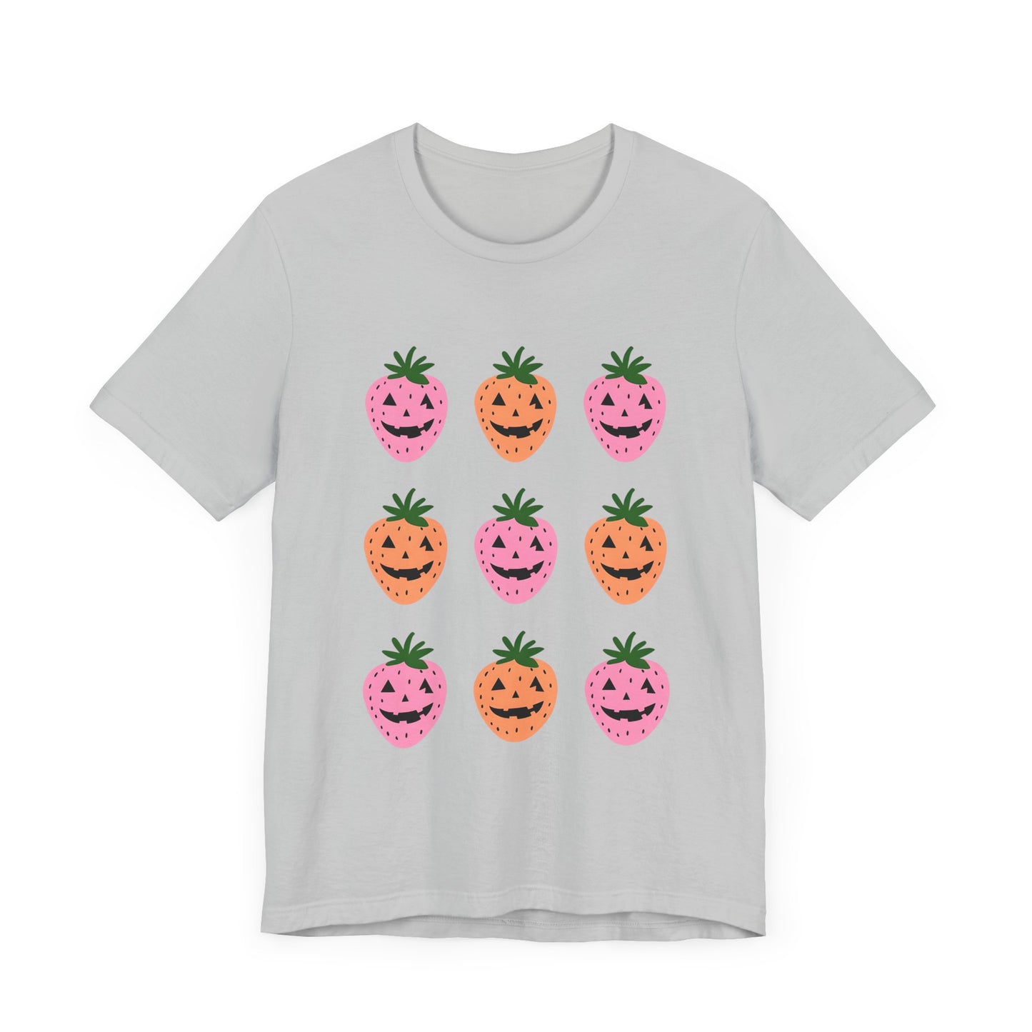 Summerween Strawberries Unisex Tee - Jack O'Lantern Design