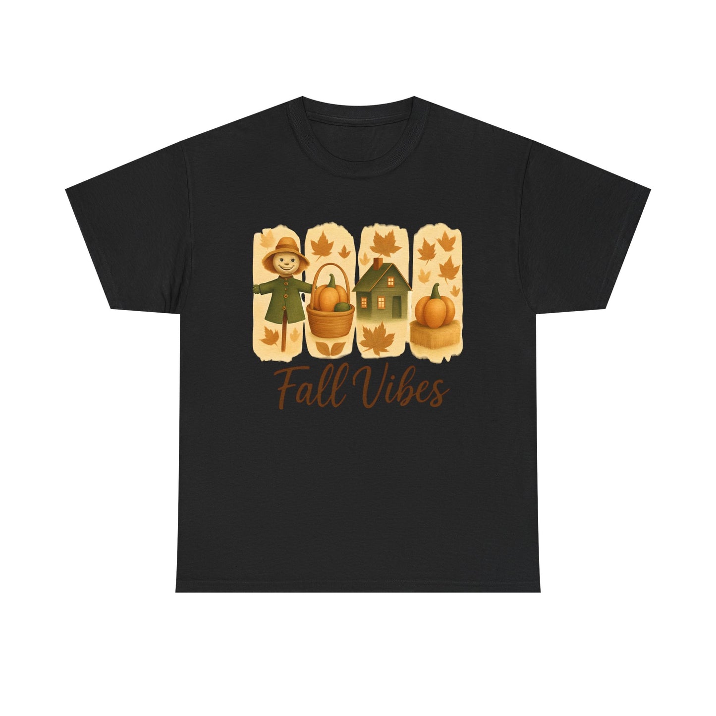 Unisex Fall Vibes Tee, Cozy Autumn Shirt, Seasonal Casual Wear, Pumpkin Patch Gift, Harvest Festival Apparel