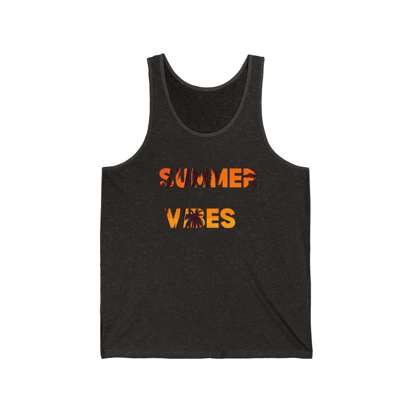 Summer Vibes Unisex Tank Top, Casual Wear, Beach Day, Gift for Him/Her, Summer Outfit, Festival Top, Lightweight Summer Apparel