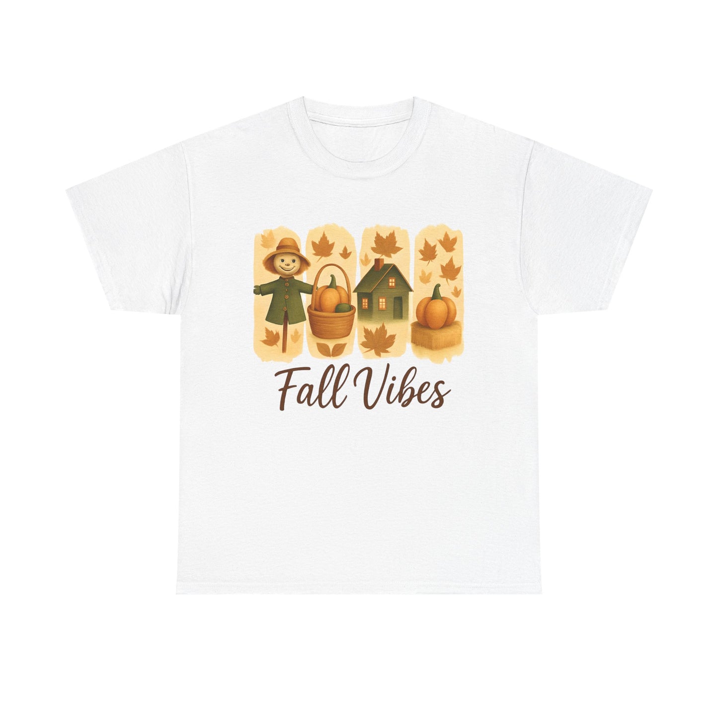 Unisex Fall Vibes Tee, Cozy Autumn Shirt, Seasonal Casual Wear, Pumpkin Patch Gift, Harvest Festival Apparel