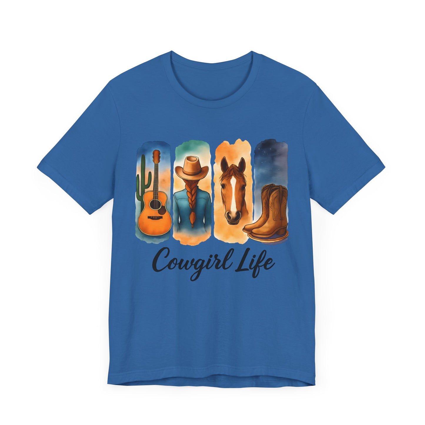 Cowgirl Life - Western Style Shirt, Cowboy Aesthetic Apparel, Country Music Tee, Gift for Cowgirls, Farm Lover T-Shirt