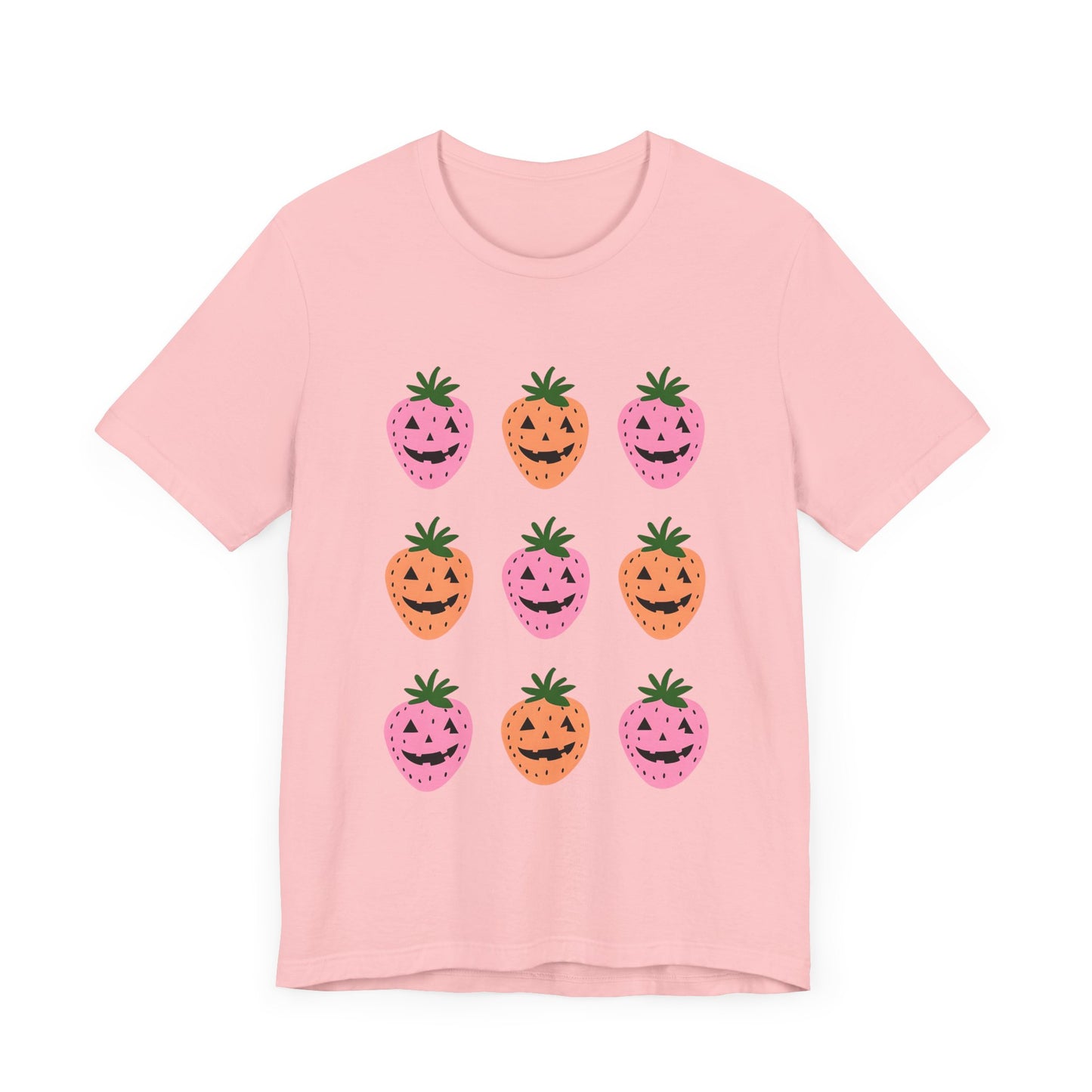 Summerween Strawberries Unisex Tee - Jack O'Lantern Design