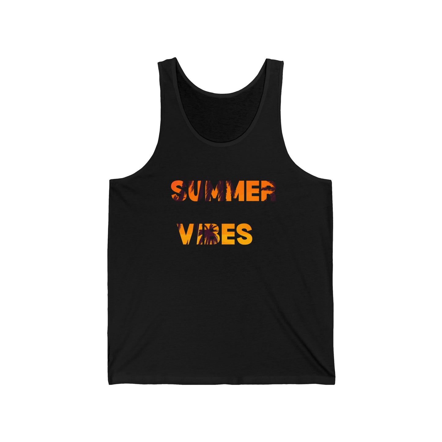 Summer Vibes Unisex Tank Top, Casual Wear, Beach Day, Gift for Him/Her, Summer Outfit, Festival Top, Lightweight Summer Apparel