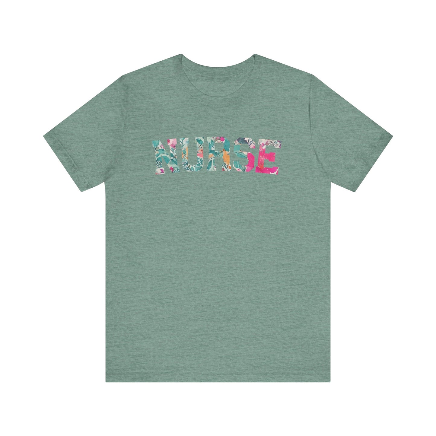 Nurse Floral Tee - Short Sleeve