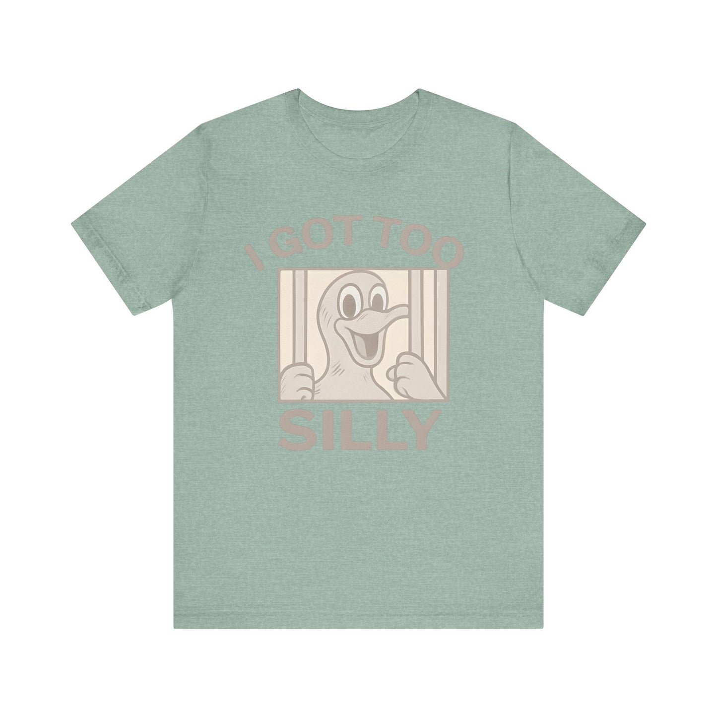 Silly Duck Graphic Tee, Funny T-Shirt for Casual Wear, Gift for Friends, Family Humor Shirt, Birthday Gift, Unisex Apparel