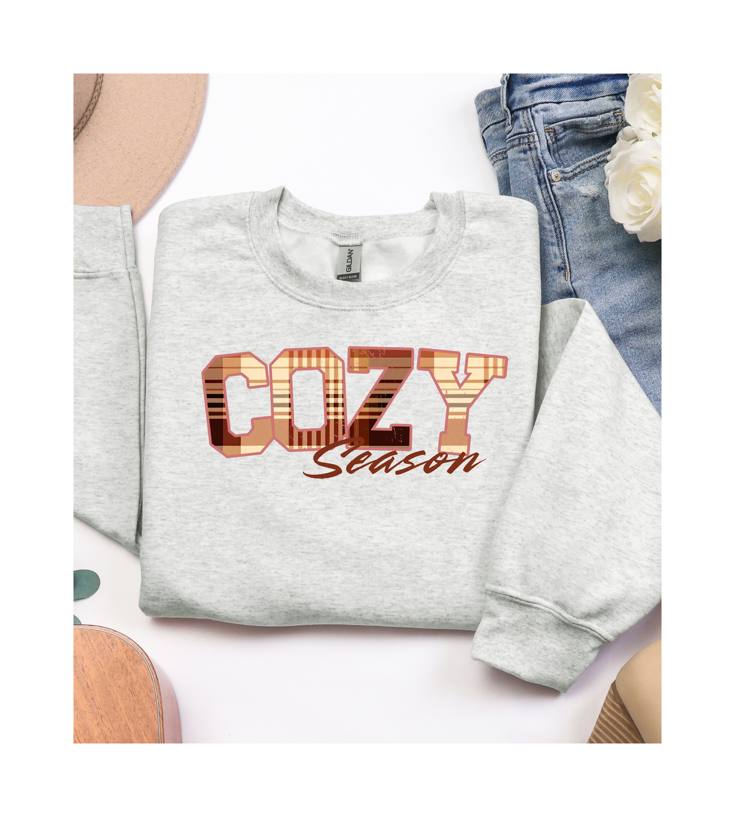 Cozy Season Crewneck Sweatshirt - Fall Weather Vibes