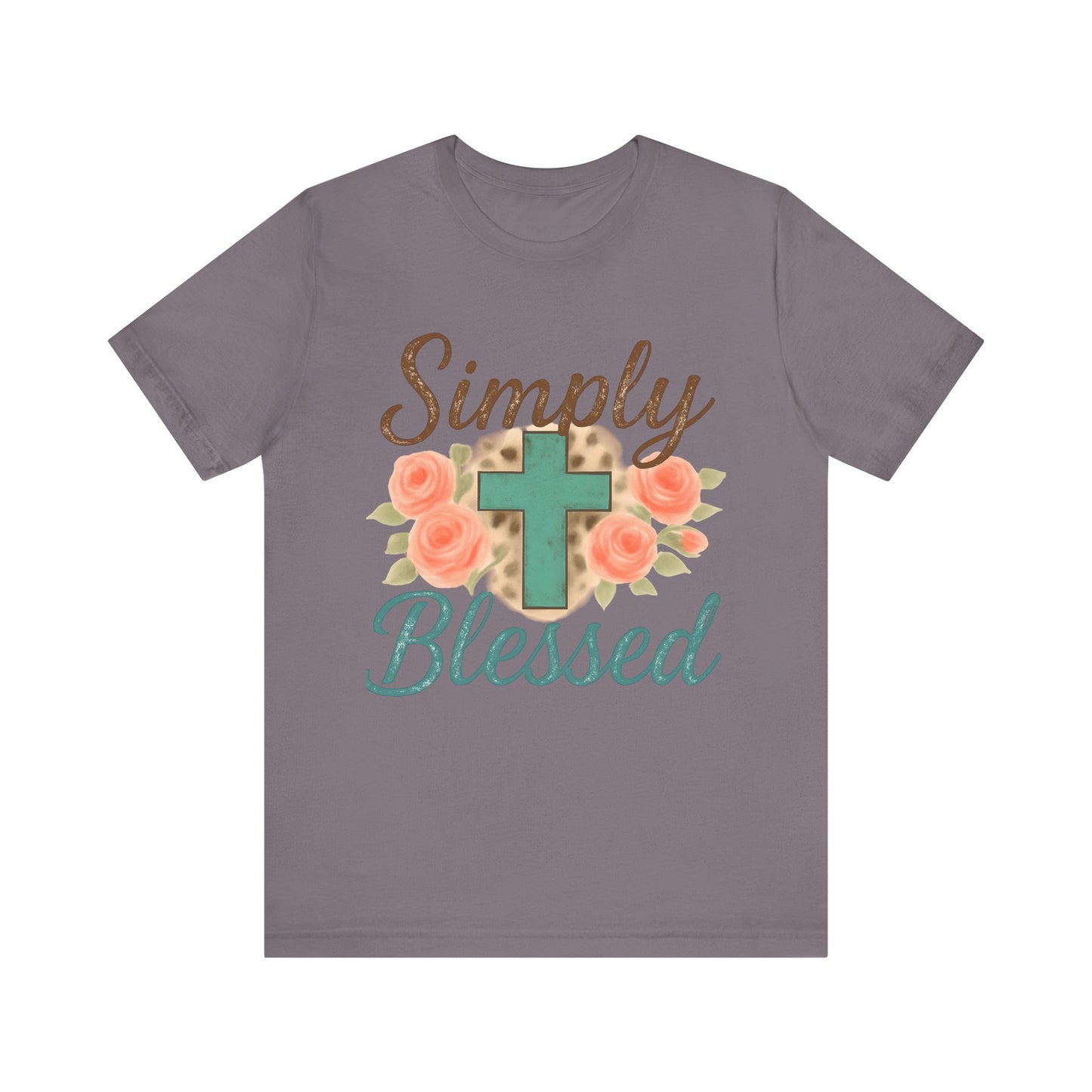 Simply Blessed Unisex Tee, Inspirational T-Shirt, Faith-Based Apparel, Christian Gift, Casual Comfortable Top