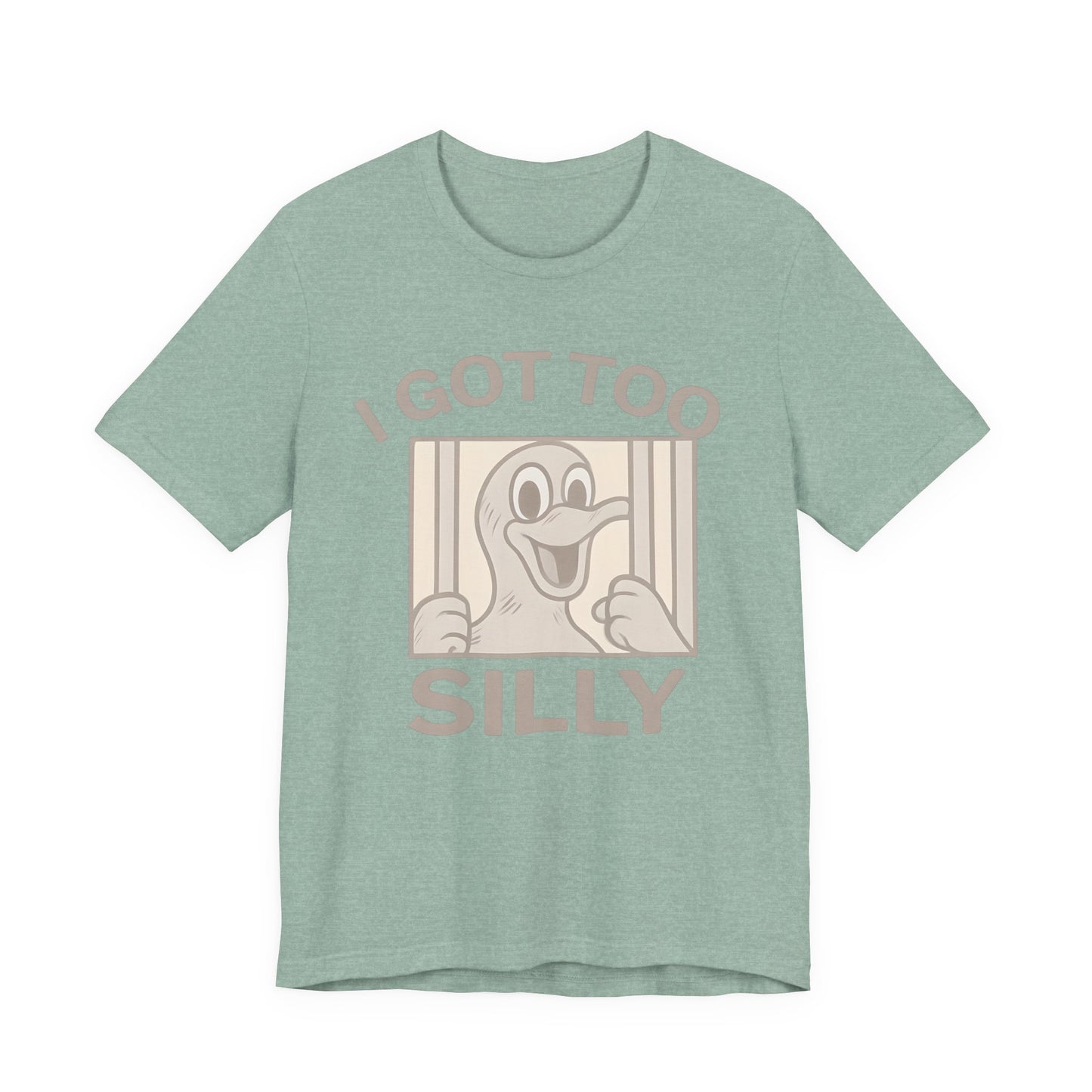Silly Duck Graphic Tee, Funny T-Shirt for Casual Wear, Gift for Friends, Family Humor Shirt, Birthday Gift, Unisex Apparel