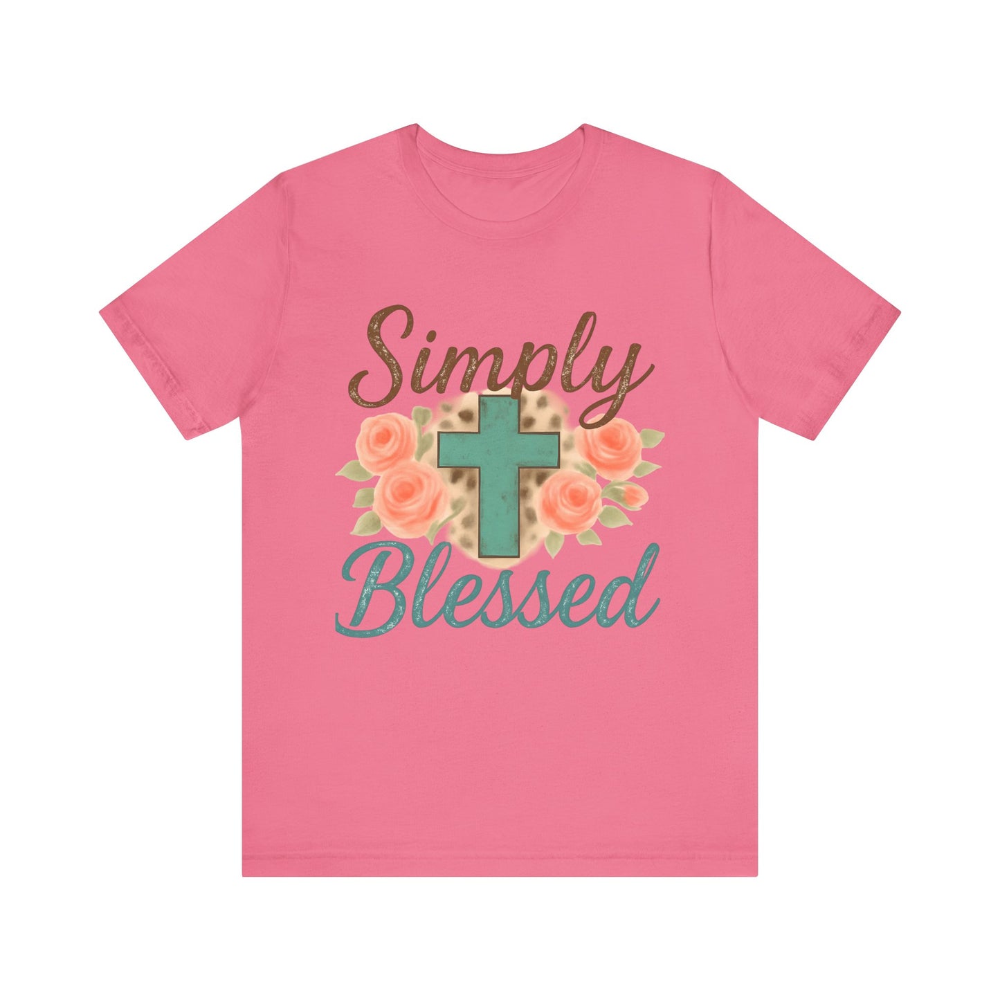 Simply Blessed Unisex Tee, Inspirational T-Shirt, Faith-Based Apparel, Christian Gift, Casual Comfortable Top